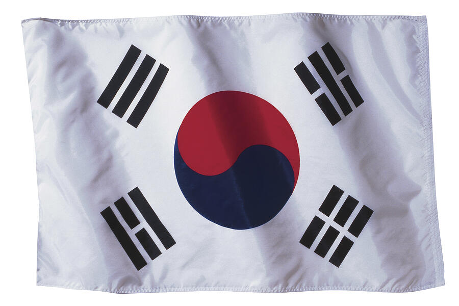 South Korean Flag #1 Photograph by Comstock Images