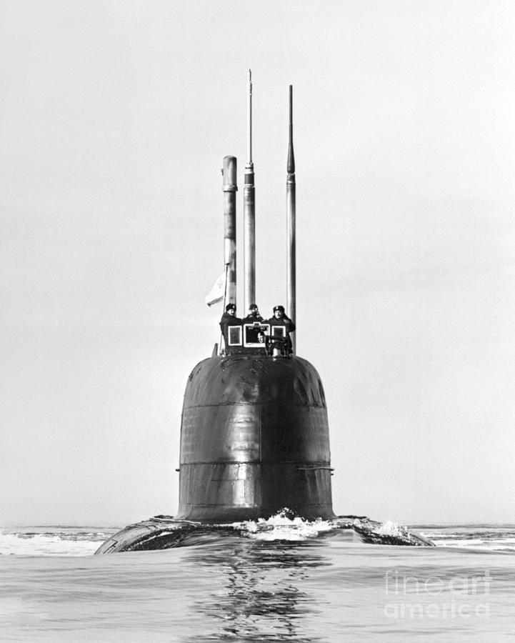 Soviet Nuclear Submarine, 1986 #1 Photograph by Granger