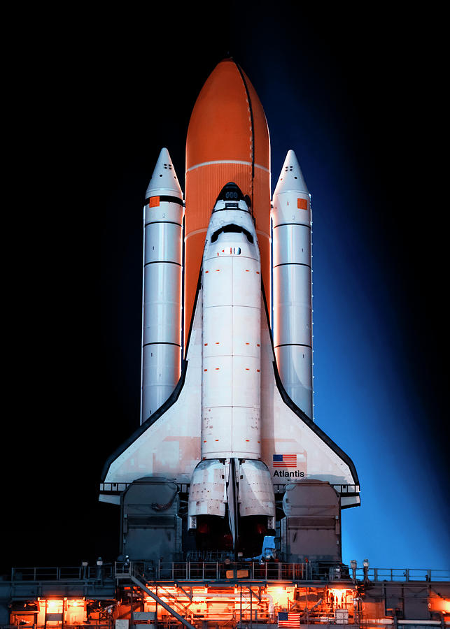 Space Photograph - Space shuttle Atlantis  #1 by Mango Art