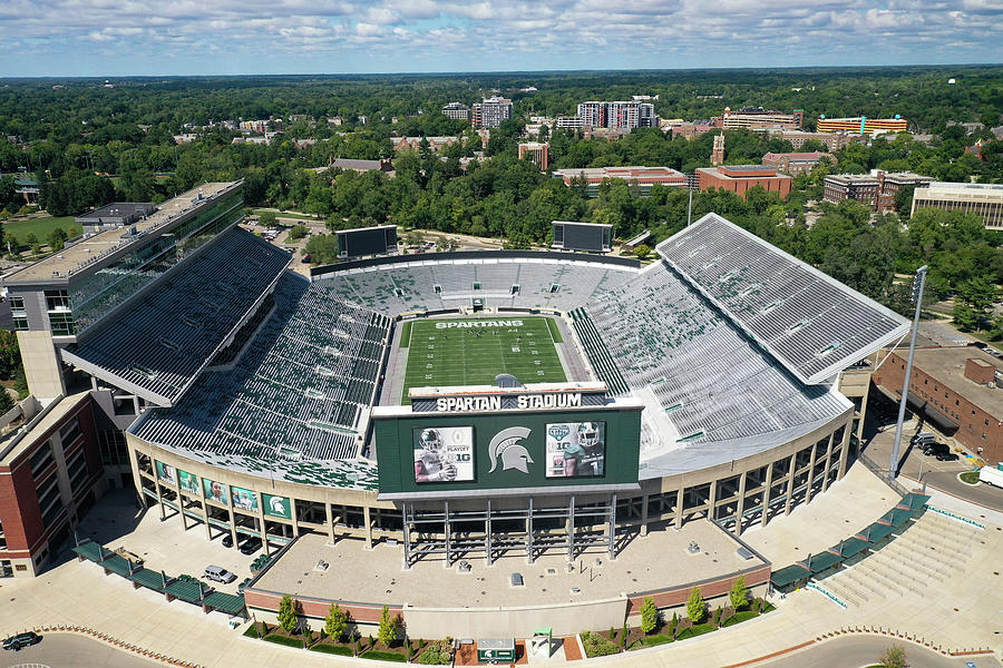 Spartan Stadium at Michigan State University in East Lansing Michigan #1 Photograph by Eldon McGraw