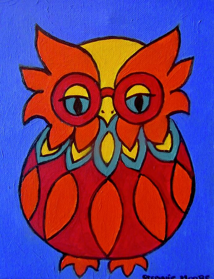 Spectacled Owl #1 Painting by Stephanie Moore