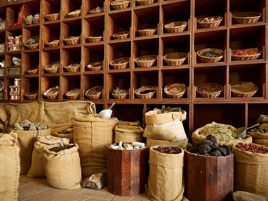Spice market in old Dubai #1 Photograph by MediaProduction