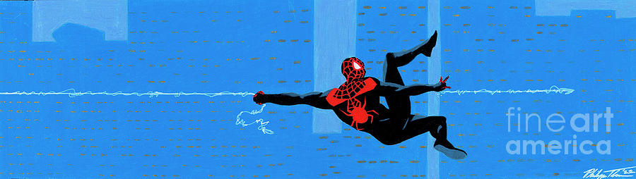 Spider-Man Miles Morales 2 Drawing by Philippe Thomas