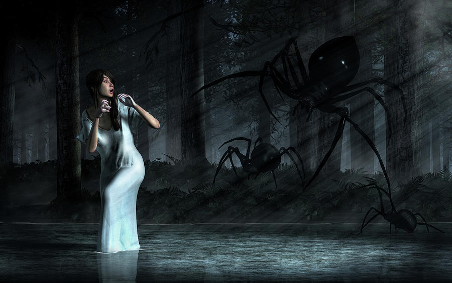 Spider Nightmare #1 Digital Art by Daniel Eskridge