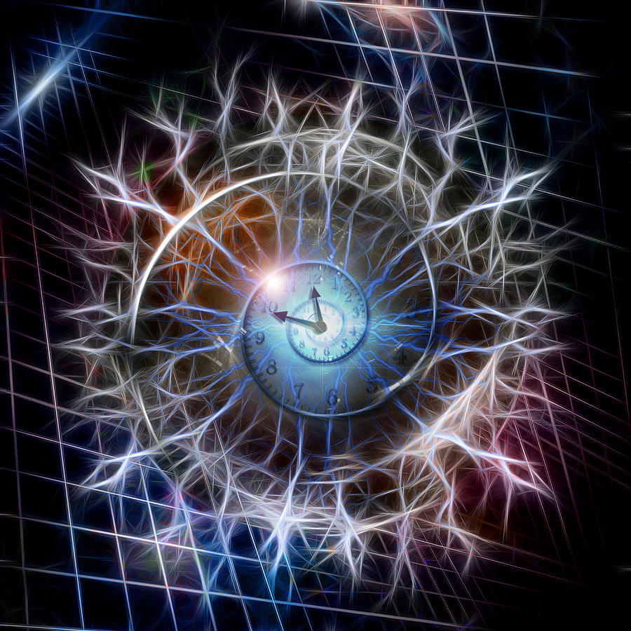 Abstract Digital Art - Spiral of time #1 by Bruce Rolff