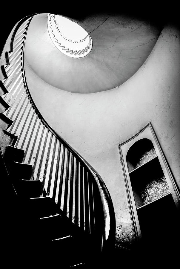 Spiral Staircase Black And White Photograph by Paul Thompson Pixels