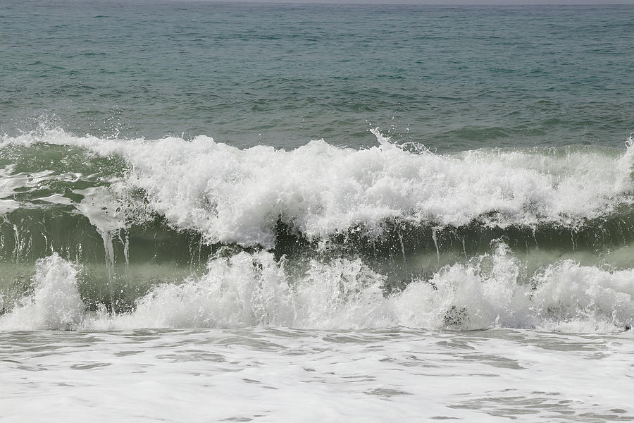 Splash of sea water after hitting a rocky cliff in southwestern Cyprus ...