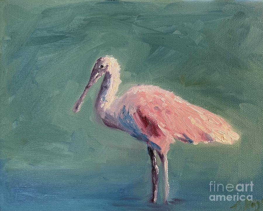 Spoonbill Study #3 #1 Painting by Barbara Gage Mulford Pixels Spoonbill Study #3 #1 Painting by Barbara Gage Mulford Pixels