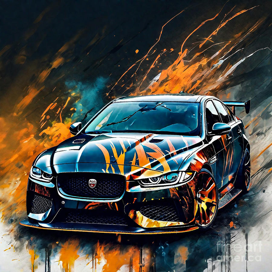 Sport Car Jaguar XE SV Project 8 #1 Digital Art by Clark Leffler - Fine ...