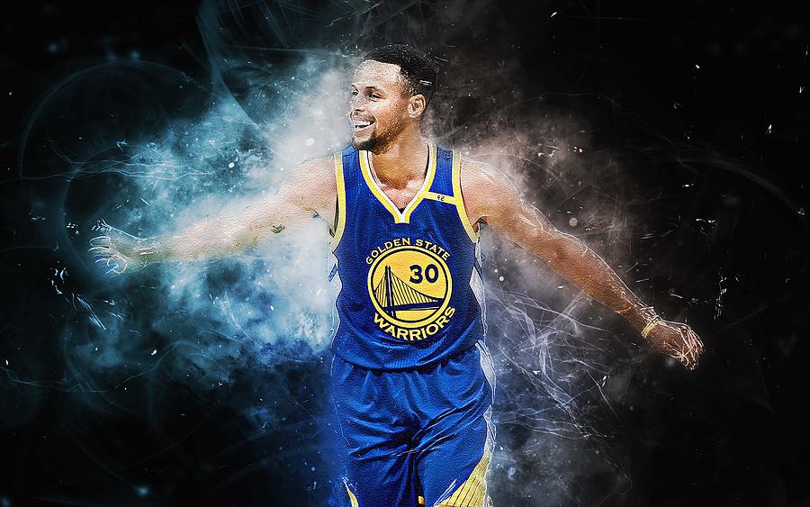 Sports Stephen Curry Basketball NBA Golden State Warriors 1 Digital Art ...