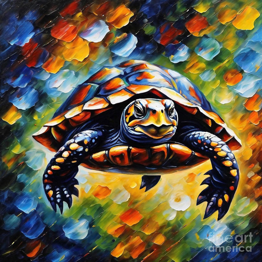 Spotted Turtle Drawing