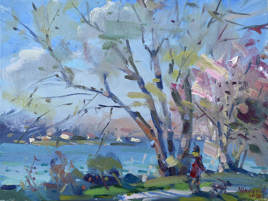 Spring Painting - Spring at Niawanda Park #1 by Ylli Haruni