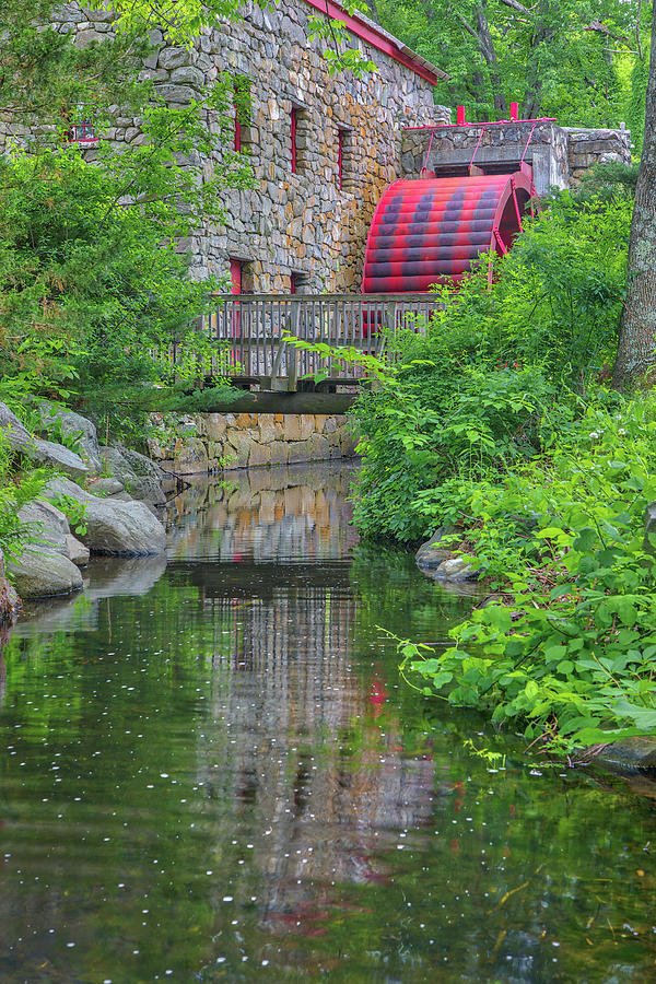 Spring at the Sudbury Grist Mill #1 Photograph by Juergen Roth