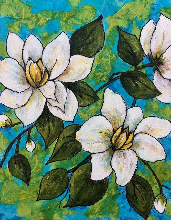 Spring Blooms Painting by Floral Art By Lenore - Fine Art America