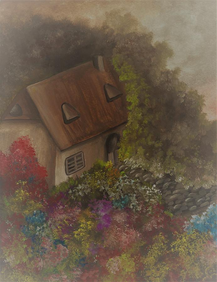 Spring cottage #1 Painting by Tara Krishna