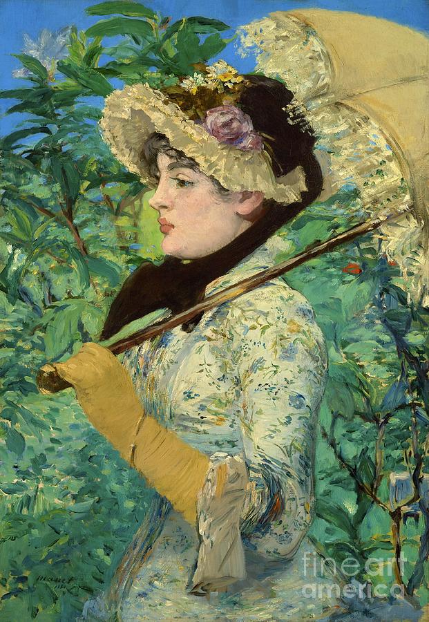 Spring #1 Painting by Edouard Manet