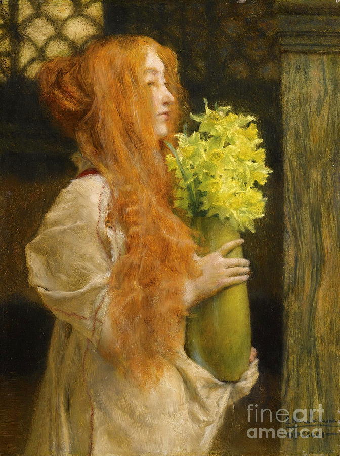 Spring Flowers #1 Painting by Lawrence Alma-Tadema