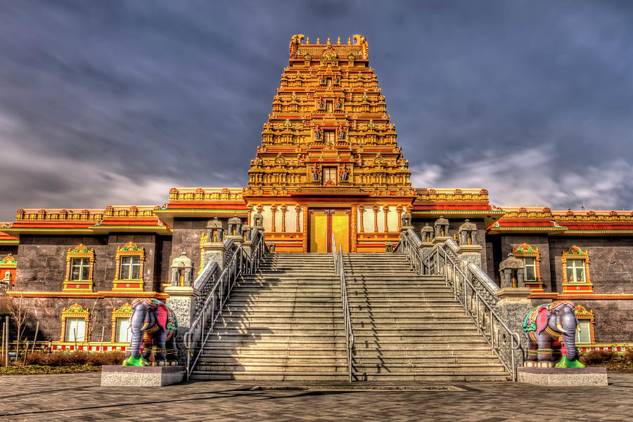 Brick Photograph - Sri Guruvayoorappan Temple #1 by Geraldine Scull