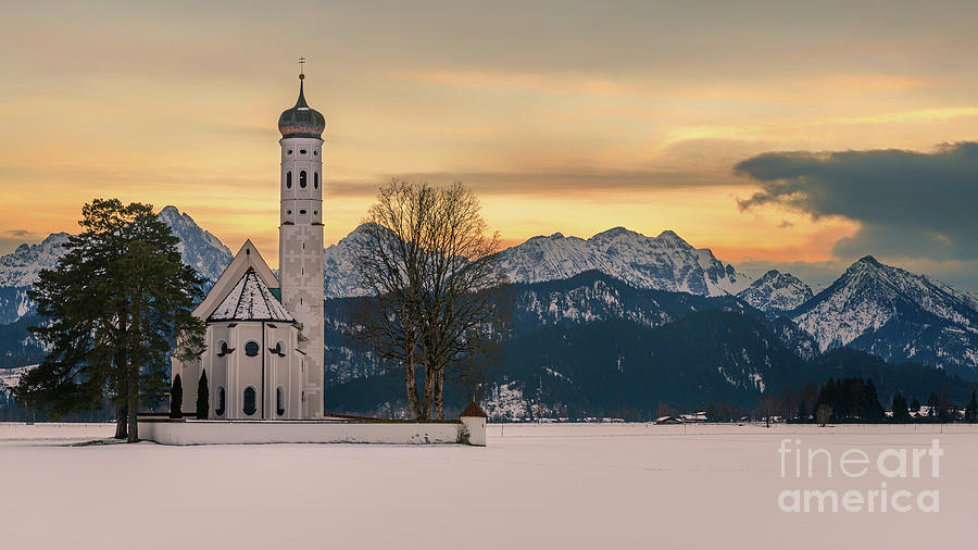 St. Coloman Church in Winter #1 Photograph by Henk Meijer Photography