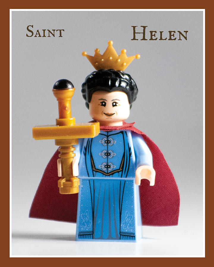 Saint Photograph - St. Helen Minifig Icon 8x10 by Heavenly Bricks