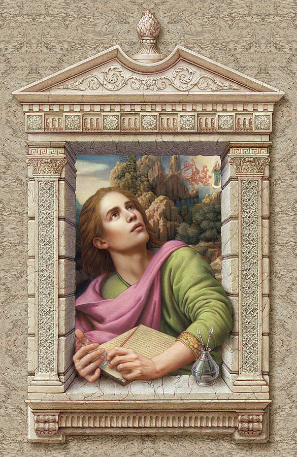 St. John of Patmos #2 Painting by Kurt Wenner