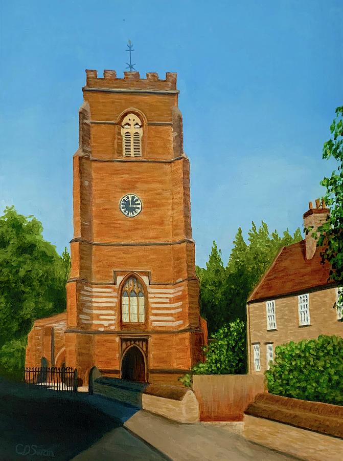 St Lawrence Church, Towcester Painting by Caroline Swan