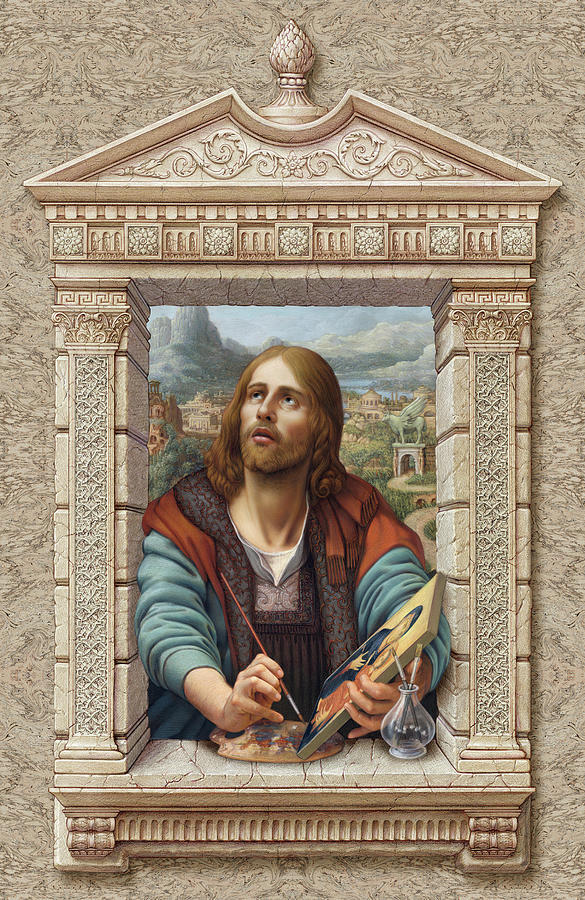 St. Luke #1 Painting by Kurt Wenner