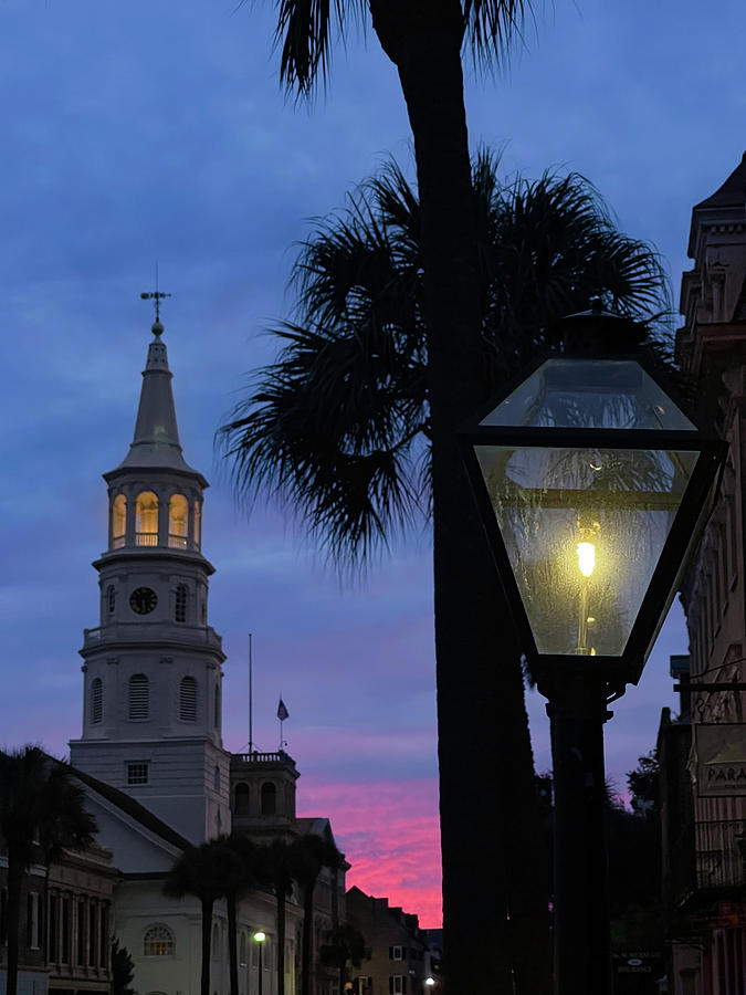 St. Michaels Church at Sunset, Charleston, South Carolina #1 Photograph by Dawna Moore Photography