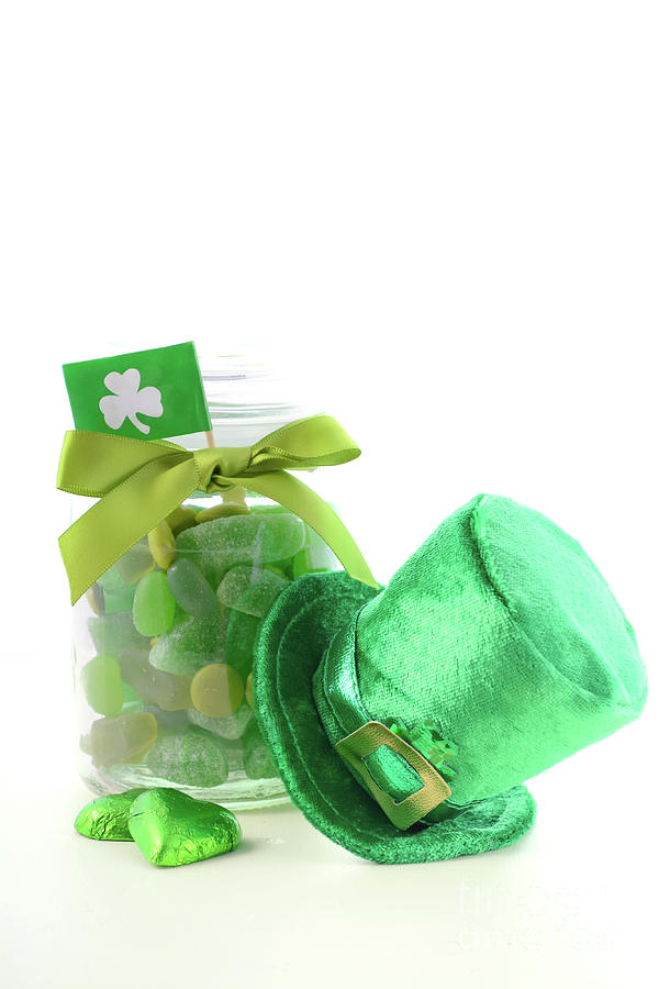 Candy Photograph - St Patricks Day Candy #1 by Milleflore Images
