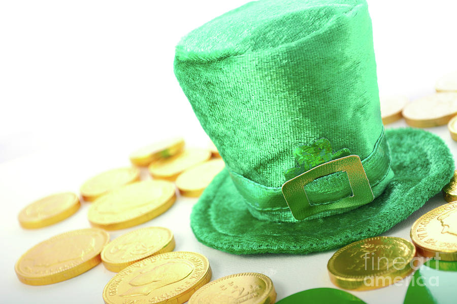 St Patricks Day leprechaun hat.  #1 Photograph by Milleflore Images