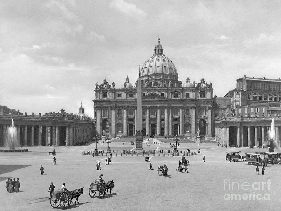 St. Peters Basilica #1 Photograph by Fratelli Alinari