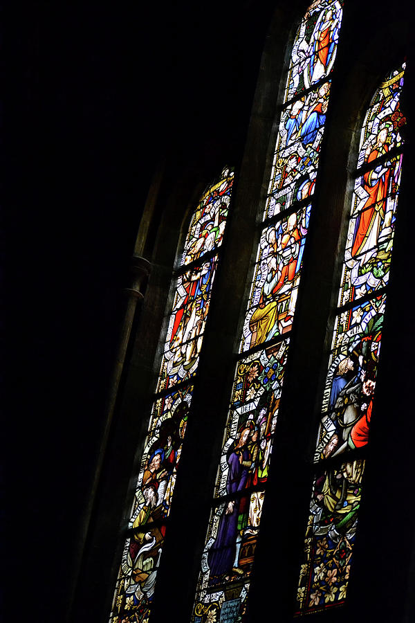St Sengolene Stained-Glass #1 Photograph by Nadalyn Larsen