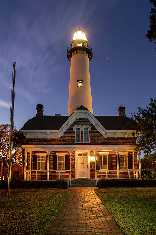 Lighthouse Photograph - St. Simons Island Light, Georgia #1 by Dawna Moore Photography