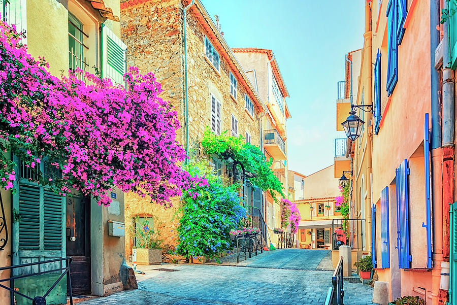 Summer Photograph - St Tropez street #1 by Manjik Pictures