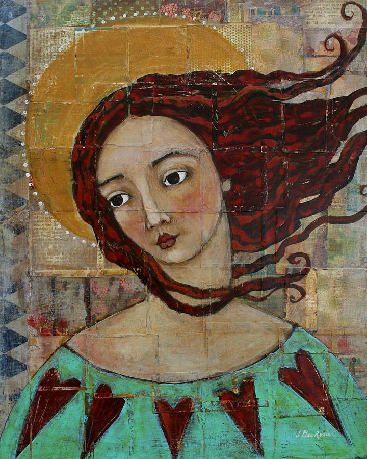 Mixed Media Painting - St. Valentine #1 by Jane Spakowsky