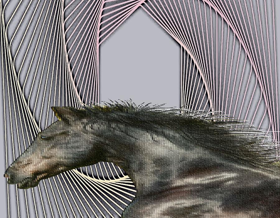 Wildlife Mixed Media - Stallion by Belinda Threeths Wildlife Mixed Media - Stallion by Belinda Threeths
