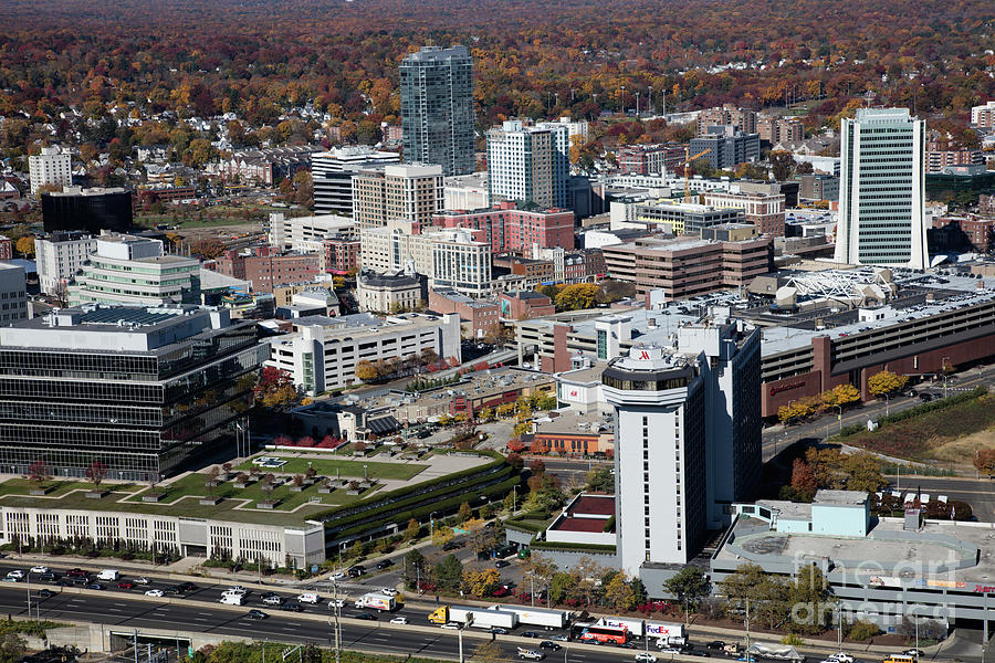 Stamford Connecticut Aerial Photograph By Bill Cobb Fine Art America 8115