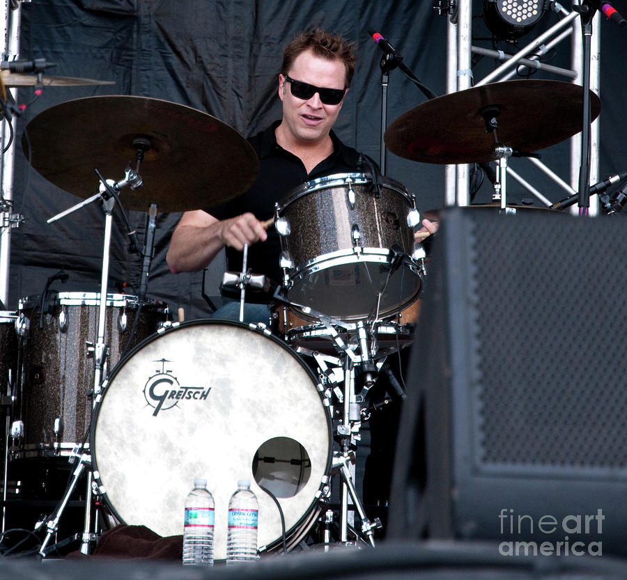 Stanton Moore with Galactic at Bonnaroo #5 Photograph by David Oppenheimer