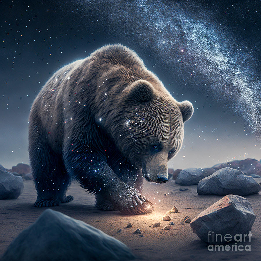 Star bear Digital Art by Odon Czintos - Fine Art America