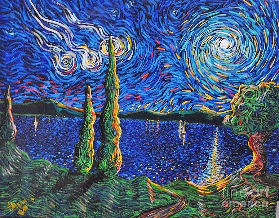 Star Gazing #1 Painting by Stefan Duncan
