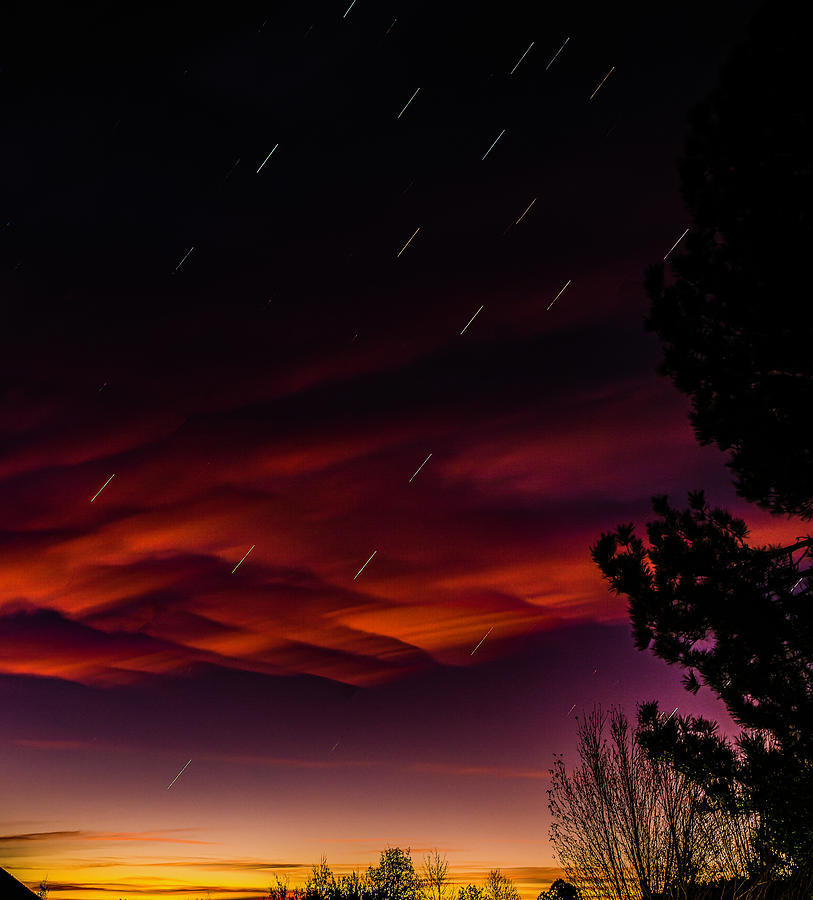 Star Trails At Dawn II Photograph by Jim Wilce