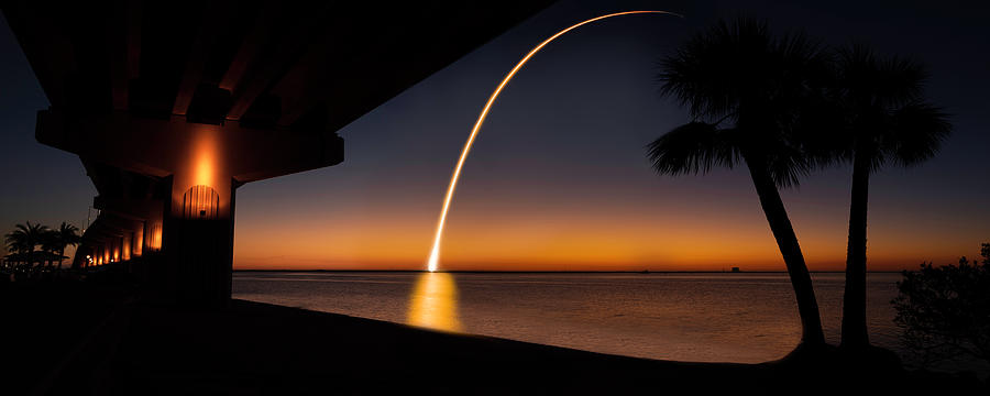 1805 Photograph - Starlink Launch #1 by Gordon Elwell