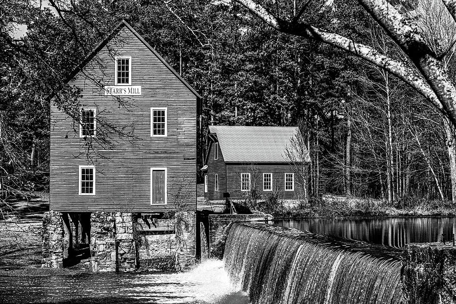 Landscape Photograph - Starrs Mill #1 by Randy Bayne