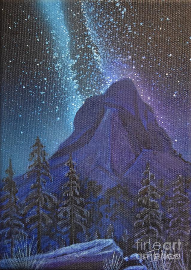 Nature Painting - Starry Starry Night #2 by Jerry Bokowski