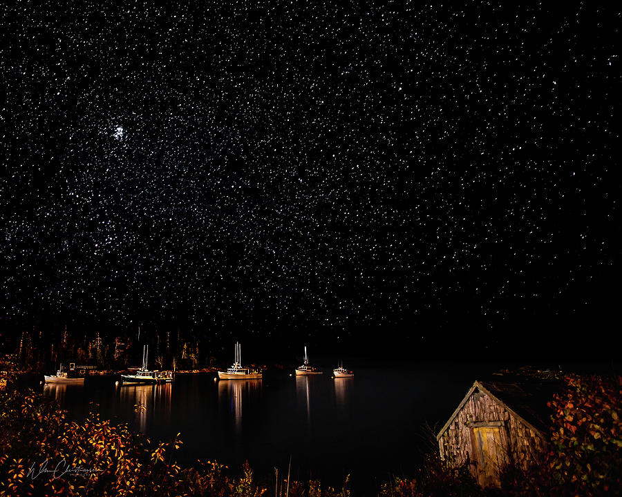 Stars Over Bunkers Harbor Photograph by William Christiansen