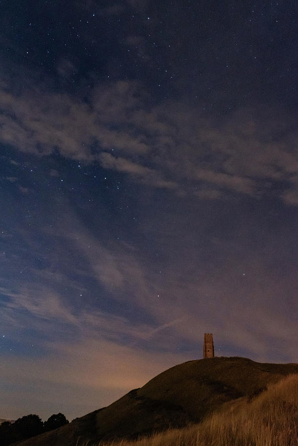 Stars over Glastonbury Tor #1 Photograph by Gary Eason