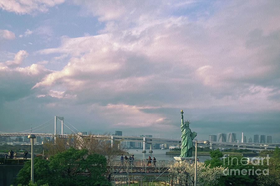 Statue of Liberty, Odaiba,Japan #1 Photograph by Kiran Joshi