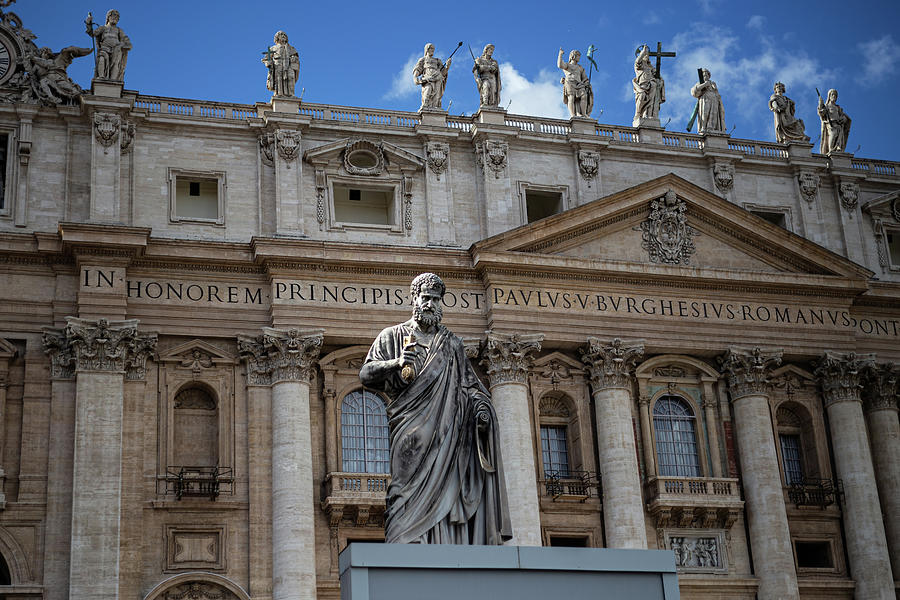 Statue of Saint Peter Photograph by David Lux - Fine Art America