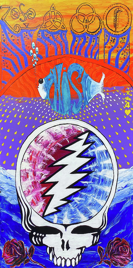 Led Zeppelin Painting - Steal Your Phish by Richard Means