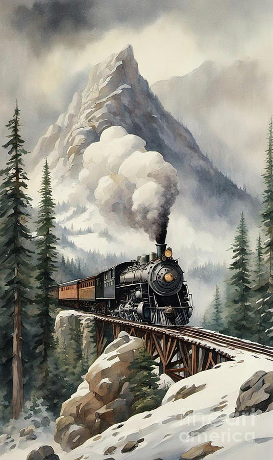 Steam Train #1 Digital Art by Jim Hatch